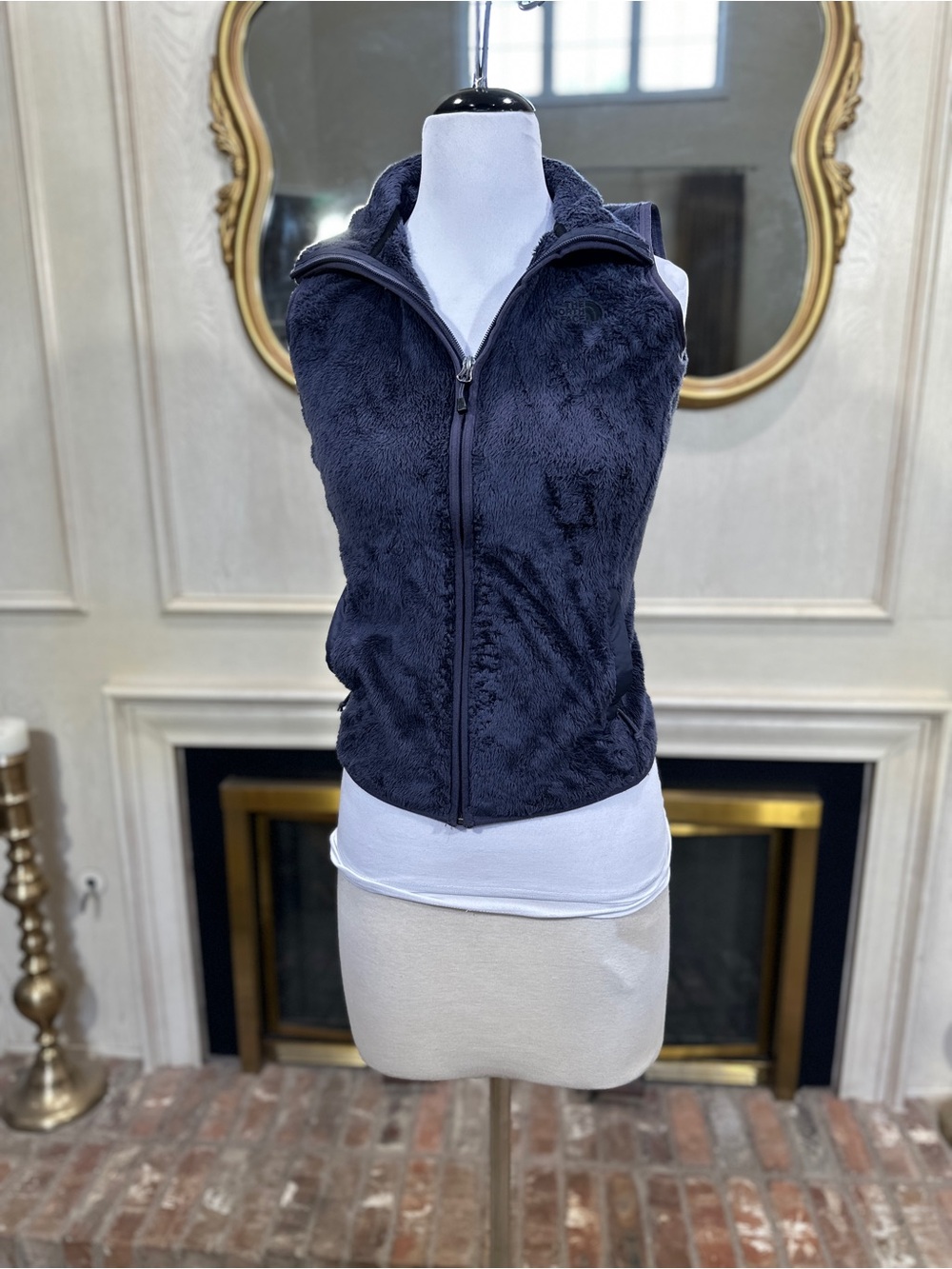 The‎ North Face Osito Fleece Vest Womens XS Blue Gorpcore Granola Girl Cozy TNF